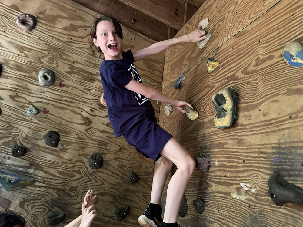 High Meadows Camp rock climbing